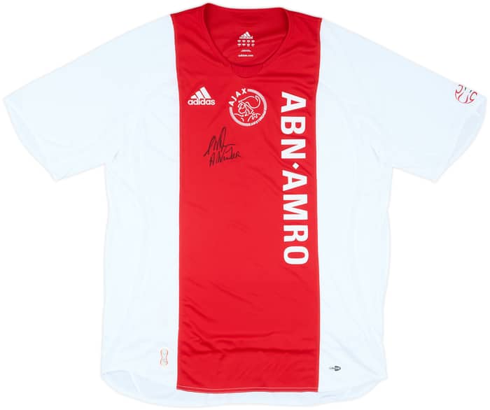 2006-07 Ajax Signed Home Shirt #6 - 8/10 - (L)