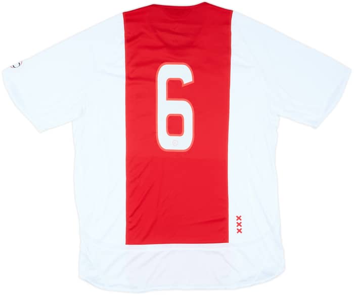 2006-07 Ajax Signed Home Shirt #6 - 8/10 - (L)