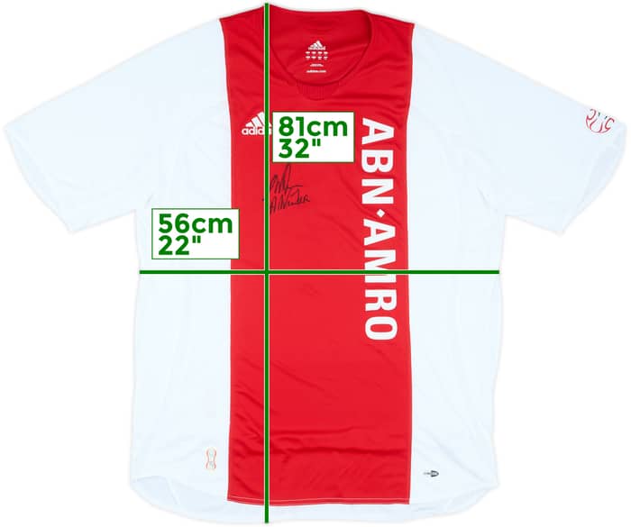 2006-07 Ajax Signed Home Shirt #6 - 8/10 - (L)