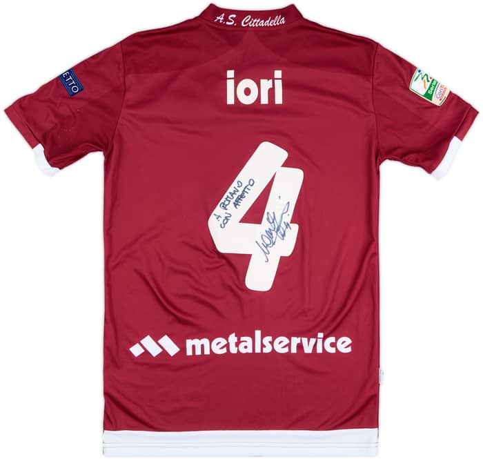 2016-17 Cittadella Match Issue Signed Home Shirt Iori #4