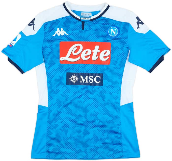 2019-20 Napoli Signed Home Shirt Insigne #24 - 6/10 - (M)