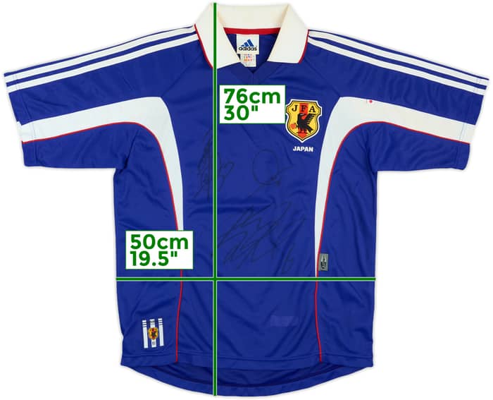 1999-00 Japan Signed Home Shirt - 7/10 - (M)