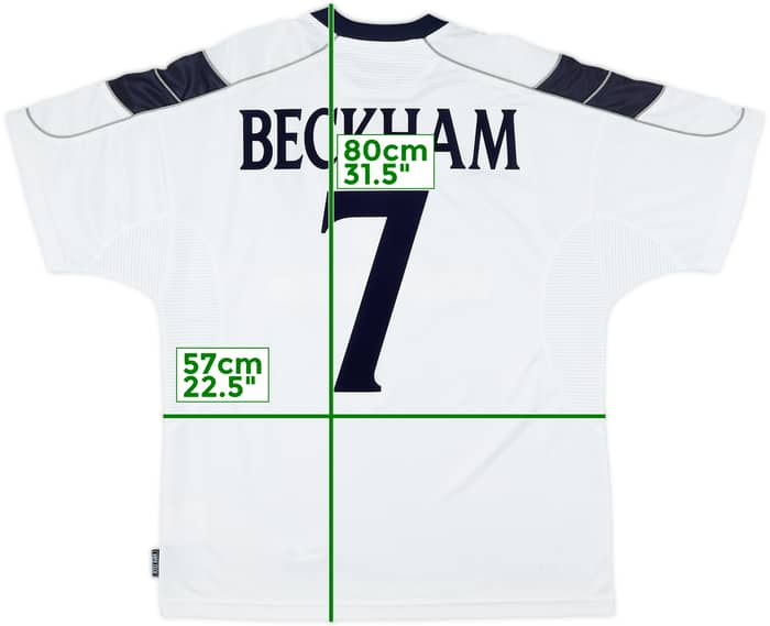2000-01 Manchester United Away Shirt Beckham #7 - 8/10 - (L)