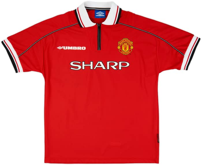 1998-00 Manchester United Home Shirt Beckham #7 - 9/10 - (L)
