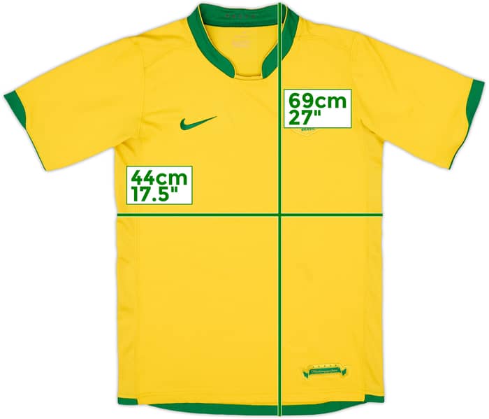 2006-08 Brazil Signed Home Shirt - 8/10 - (XL.Boys)