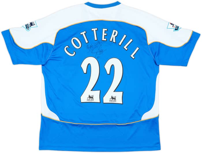 2006-07 Wigan Signed Home Shirt Cotterill #22 - 8/10 - (L)