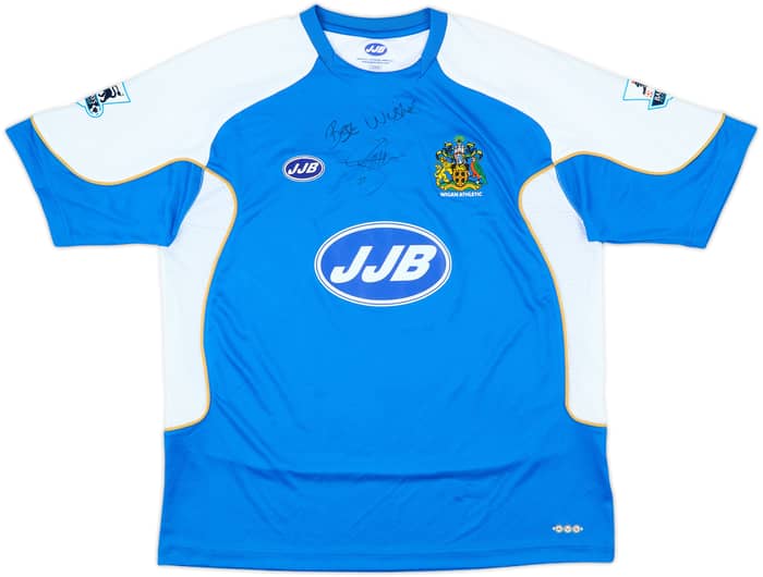 2006-07 Wigan Signed Home Shirt Cotterill #22 - 8/10 - (L)