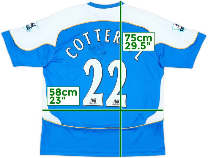 2006-07 Wigan Signed Home Shirt Cotterill #22 - 8/10 - (L)