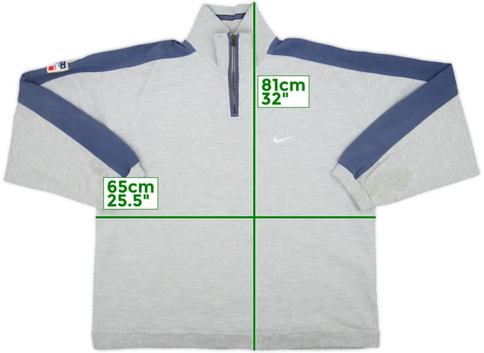 1996-98 Italy Nike 1/4 Zip Drill Top - 9/10 - (XL)