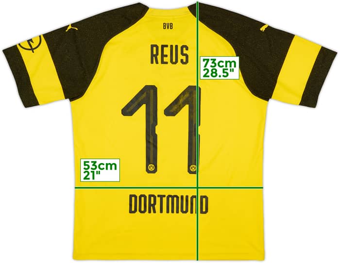 2018-19 Borussia Dortmund Home Shirt Reus #11 - 6/10 - (L)