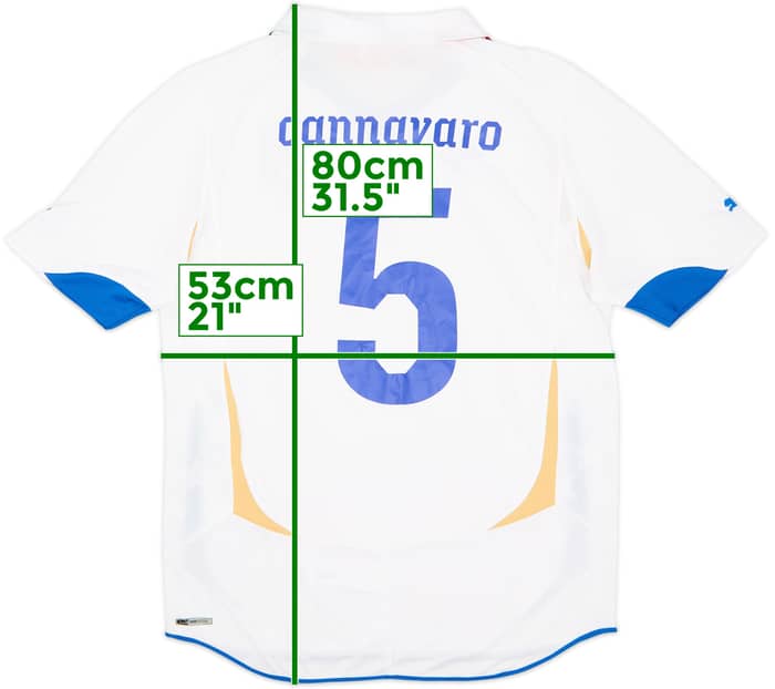 2010-12 Italy Away Shirt Cannavaro #5 (L)