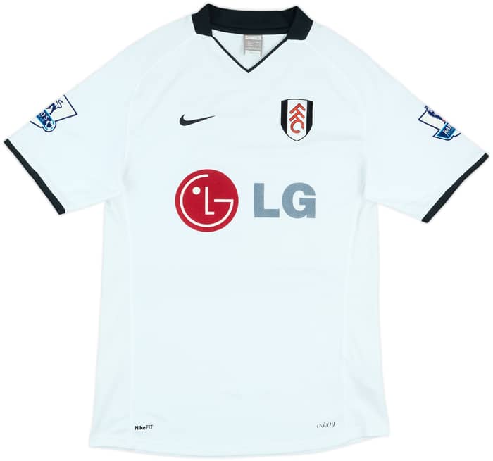 2008-09 Fulham Match Issue Home Shirt John #17