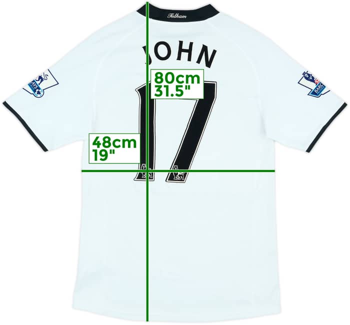 2008-09 Fulham Match Issue Home Shirt John #17
