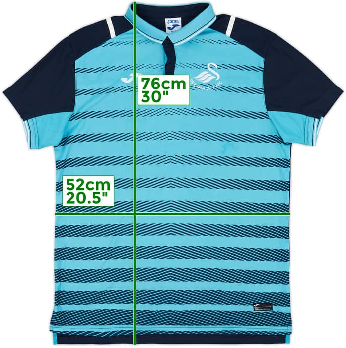 2016-17 Swansea Joma 1/4 Zip Polo Shirt - 8/10 - (Women's M)