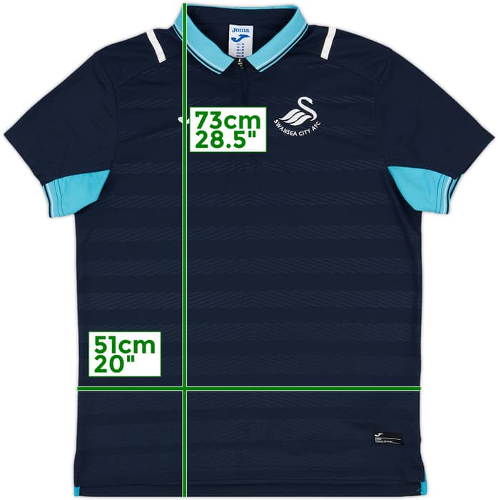 2016-17 Swansea Joma 1/4 Zip Polo Shirt - 8/10 - (Women's M)