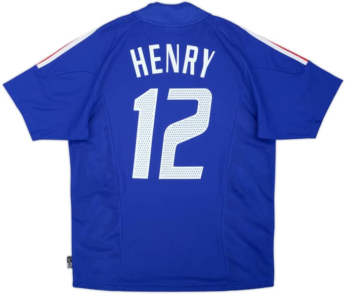 2002-04 France Home Shirt Henry #12 - 9/10 - (M)