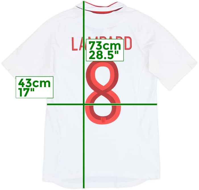 2012-13 England Home Shirt Lampard #8 - 9/10 - (XS)