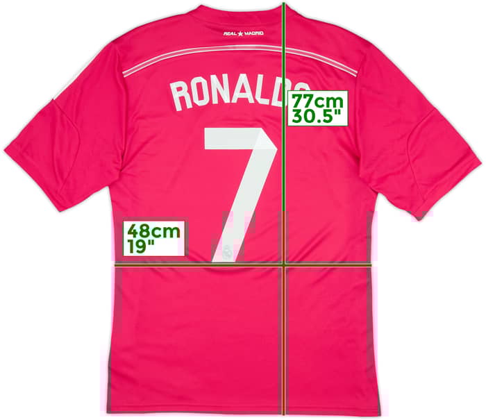 2014-15 Real Madrid Camiseta Visitante Ronaldo #7 (L)