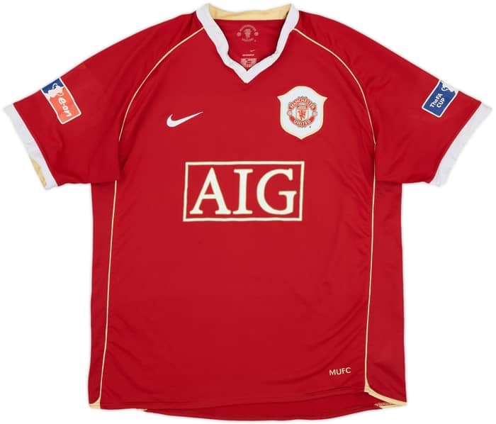 2006-07 Manchester United Home Shirt Carrick #16 - 6/10 - (L)