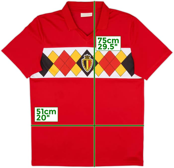 2018 Belgium adidas Originals Retro 1984 Home Shirt #16 - 7/10 - (M)