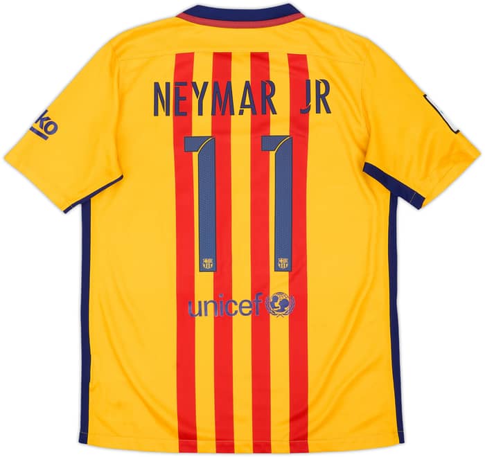 2015-16 Barcelona Away Shirt Neymar Jr #11 - 5/10 - (13-15 Years)
