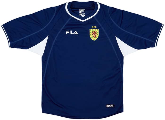2000-02 Escocia Camiseta de local - 8/10 - (L.Boys)
