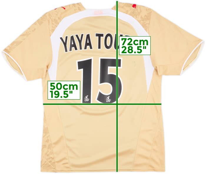 2006-07 Monaco Away Shirt Yaya Toure #15 - 6/10 - (M)