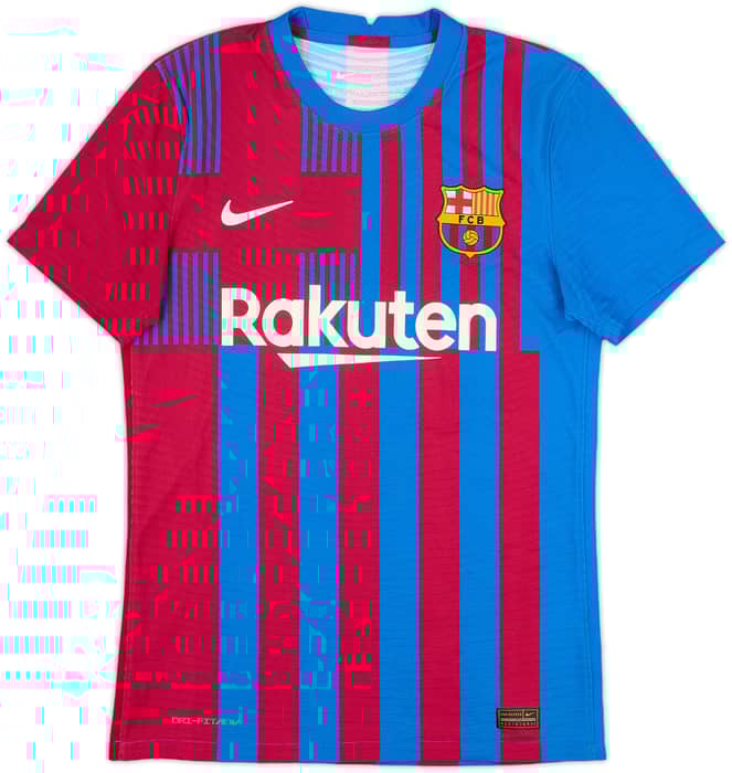 2021-22 Barcelona Authentic Home Shirt - 8/10 - (S)