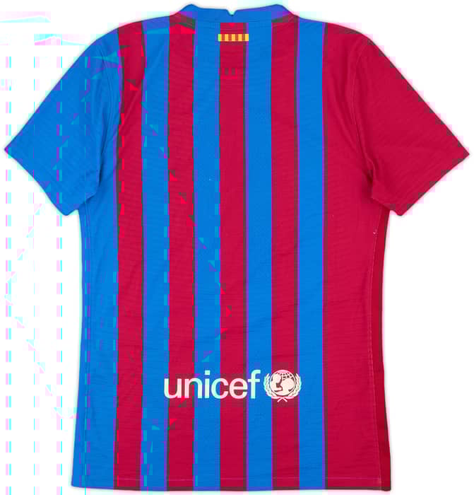 2021-22 Barcelona Authentic Home Shirt - 8/10 - (S)