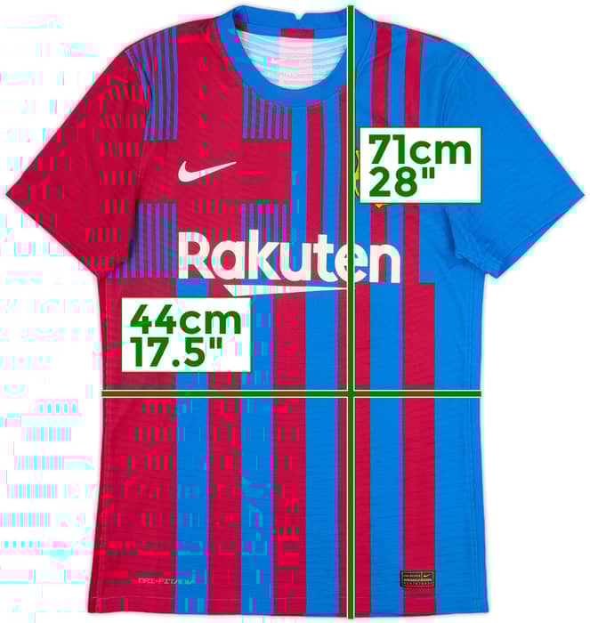 2021-22 Barcelona Authentic Home Shirt - 8/10 - (S)