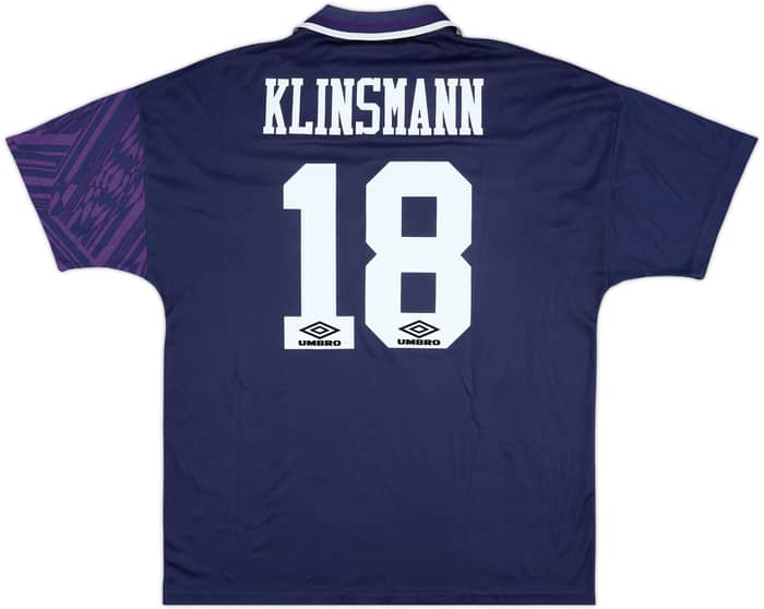 1994-95 Tottenham Away Shirt Klinsmann #18 - 7/10 - (XL)