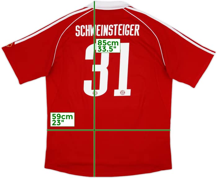 2006-07 Bayern Munich Player Issue Home Shirt Schweinsteiger #31 - 8/10 - (XL)