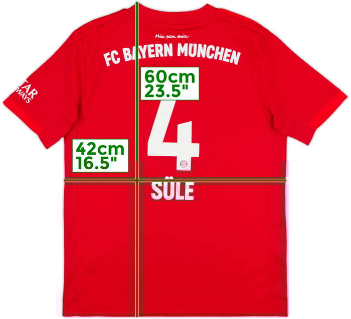 2019-20 Bayern Munich Home Shirt Sule #4 - 8/10 - (M.Boys)