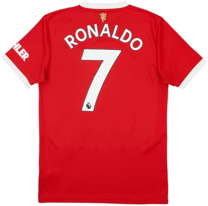 2021-22 Manchester United Home Shirt Ronaldo #7 - 9/10 - (S)