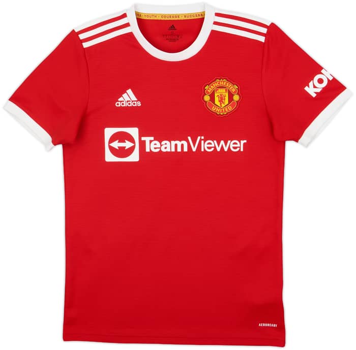2021-22 Manchester United Home Shirt Ronaldo #7 - 9/10 - (S)