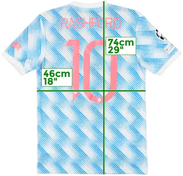 2021-22 Manchester United Away Shirt Rashford #10 - 5/10 - (S)