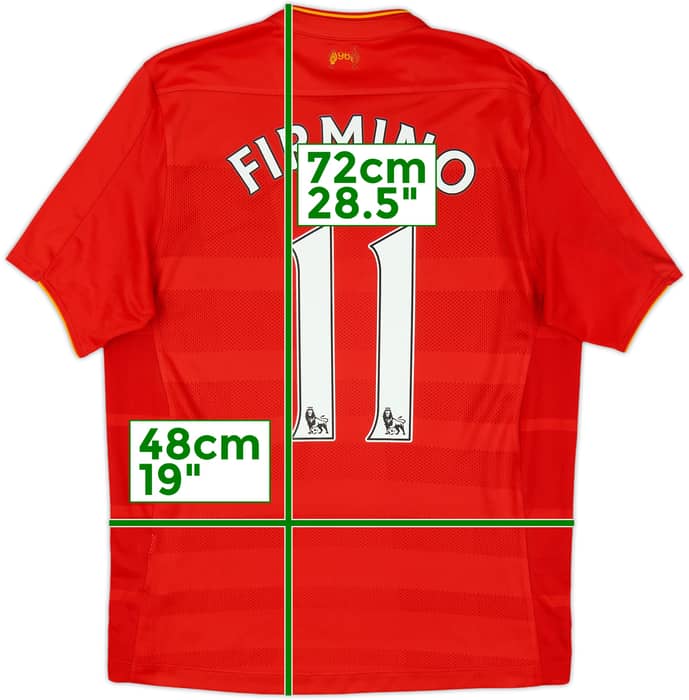 2016-17 Liverpool Home Shirt Firmino #11 - 7/10 - (S)