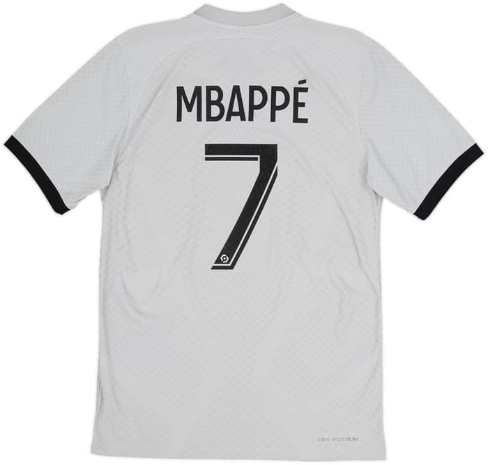 2022-23 Paris Saint-Germain Authentic Away Shirt Mbappe #7 - 8/10 - (S)