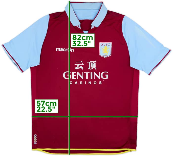 2012-13 Aston Villa Home Shirt - 4/10 - (XL)