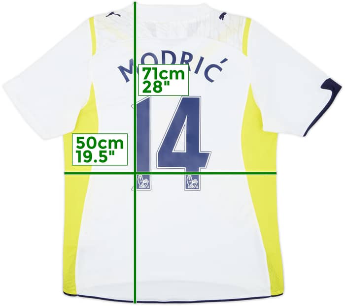 2009-10 Tottenham Home Shirt Modric #14 - 8/10 - (S)