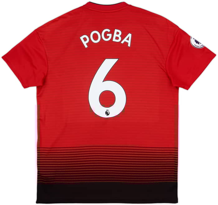 2018-19 Manchester United Home Shirt Pogba #6 - 8/10 - (L)