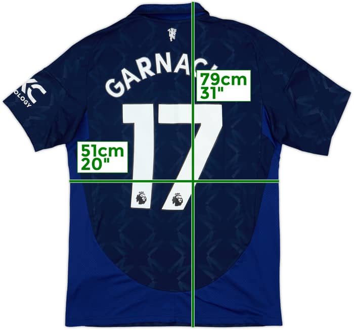 2024-25 Manchester United Away Shirt Garnacho #17 - 7/10 - (M)