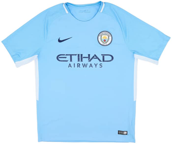 2017-18 Manchester City Home Shirt De Bruyne #17 - 8/10 - (M)