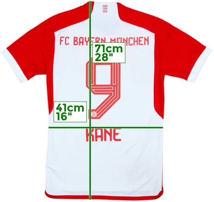 2023-24 Bayern Munich Home Shirt Kane #9 - 6/10 - (XS)