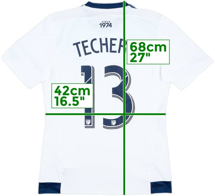 2015 Vancouver Whitecaps Authentic Home Shirt Techera #13 - 6/10 - (M)