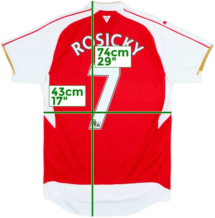 2015-16 Arsenal Home Shirt Rosicky #7 - 8/10 - (S)
