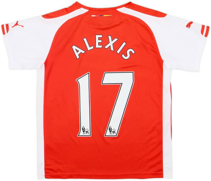 2014-15 Arsenal Home Shirt Alexis #17 - 7/10 - (L.Boys)