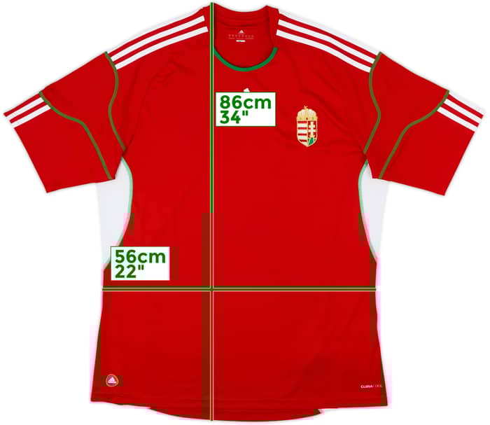 2010-12 Hungary Home Shirt - 8/10 - (XL)