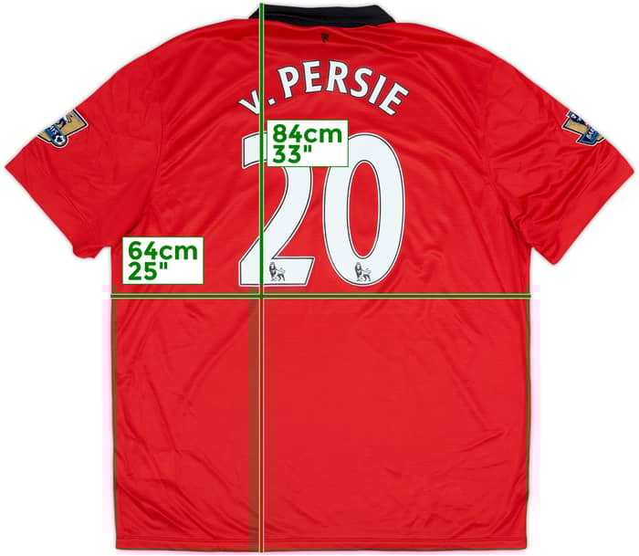 2013-14 Manchester United Home Shirt V.Persie #20 - 8/10 - (XXL)