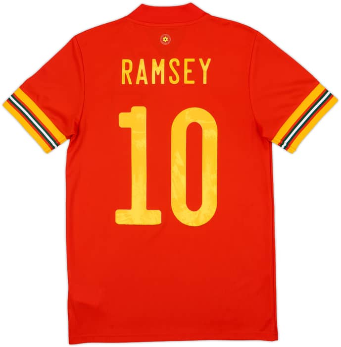 2020-21 Wales Home Shirt Ramsey #10 - 8/10 - (S)